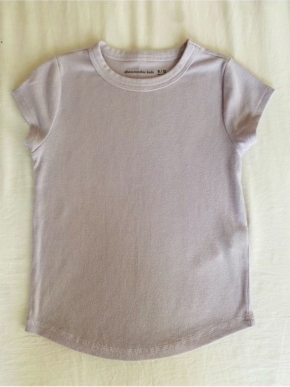 abercrombie kids Lilac Short Sleeve Ribbed Tee